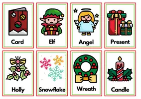 Vista previa - Tarjetas / Manipulativos - Flashcards of Christmas in English! - página 3