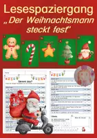Vorschau - Stationenlernen - Lesespaziergang Weihnachten - Deckblatt