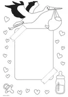 Vorschau - Mal- und Bastelvorlagen - Fotobox Geburt Baby - Seite 3