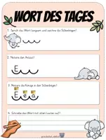 Vorschau - Arbeitsblätter - Wort des Tages 1-2 - Seite 2