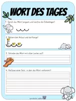 Vorschau - Arbeitsblätter - Wort des Tages 1-2 - Seite 3