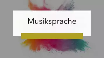 Vorschau - Unterrichtsreihen - Musiksprache I - Deckblatt