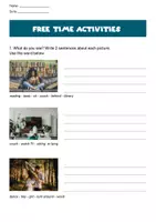 Vorschau - Stundenentwürfe - Talk in English - free time activities - 2 Stunden - Deckblatt
