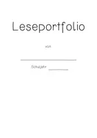 Vorschau - Arbeitsblätter - Leseportfolio / Lesepass - Seite 1