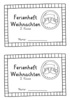 Vorschau - Arbeitsblätter - Ferienheft Weihnachten | Übungsheft Weihnachten | Klasse 2 | Weihnachtsferien - Seite 1
