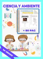 Vista previa - Unidades / Secuencias / Situaciones de Aprendizaje - CIENCIA Y AMBIENTE 1ER GRADO CUADERNO DE PRÁCTICA - Portada