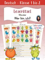 Vorschau - Arbeitsblätter - Wer bin ich? - Leserätsel - Monster - Deckblatt