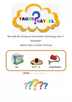 Vorschau - Spiele - TAGESRÄTSEL - Wie heißt der kommende Festtag? - Seite 2