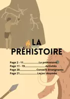 Aperçu - Préparation de séance / Séance complète - La préhistoire - Page de couverture