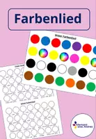 Vista previa - Manualidades / Dibujos para colorear - Alemán - canción de colores - Portada