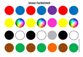 Vista previa - Manualidades / Dibujos para colorear - Alemán - canción de colores - página 3