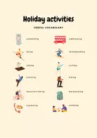 Vorschau - Arbeitsblätter - My plan for the holidays - Seite 1