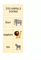 Vorschau - Spiele - Zoo animals Domino - Seite 1
