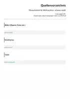 Vorschau - Mal- und Bastelvorlagen - Wunschzettel für Weihnachten - schwarz weiß - Seite 1