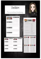 Vorschau - Stationenlernen - Checklisten Personenbeschreibung - Deckblatt