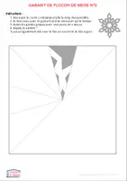Aperçu - Jeux - Gabarits de flocons de neige - motricité fine, découpage - Page 2