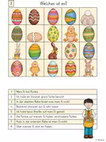 Vorschau - Arbeitsblätter - Wer bin ich? / Welches ist es? - Leserätsel - Ostern - Seite 2