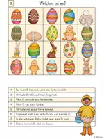 Vorschau - Arbeitsblätter - Wer bin ich? / Welches ist es? - Leserätsel - Ostern - Seite 3
