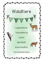 Vorschau - Arbeitsblätter - Die Tiere des Waldes - Deckblatt