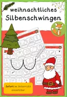 Vorschau - Arbeitsblätter - Weihnachtliches Silbenschwingen DaZ/Vorschule/Klasse 1 - Deckblatt
