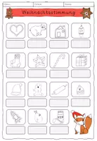 Vorschau - Arbeitsblätter - Weihnachtliches Silbenschwingen DaZ/Vorschule/Klasse 1 - Seite 2