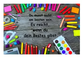 Vorschau - Poster - Motivationskarte Du musst nicht - Seite 1