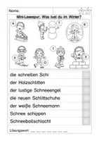 Vorschau - Arbeitsblätter - Lesespur Winter - Seite 2