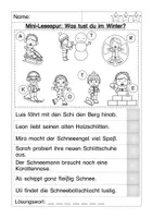 Vorschau - Arbeitsblätter - Lesespur Winter - Seite 3