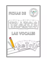 Vista previa - Hojas de trabajo - FICHAS DE TRAZOS LAS VOCALES - Portada