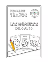 Vista previa - Hojas de trabajo - FICHAS DE TRAZOS NUMEROS 0 A 10 - Portada