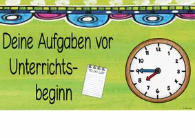 Vorschau - Poster - Karten zur Klassenzimmer-Strukturierung - Aufgabe vor Unterrichtsbeginn und Hausaufgaben - Seite 3