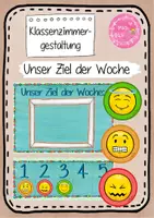 Vorschau - Poster - Klassenmanagement - Ziel der Woche - Deckblatt