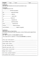 Vorschau - Arbeitsblätter - Übungen zum Present Perfect Simple * Exercises have/has inkl. Verneinung * Englisch Klassen 5 und 6 - Deckblatt