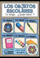 Vorschau - Spiele - LOS OBJETOS ESCOLARES (Schulsachen) - Yo tengo ... ¿Quién tiene ...? (Spanisch) - Deckblatt
