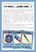 Vorschau - Spiele - LOS OBJETOS ESCOLARES (Schulsachen) - Yo tengo ... ¿Quién tiene ...? (Spanisch) - Seite 1