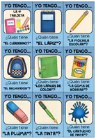 Vorschau - Spiele - LOS OBJETOS ESCOLARES (Schulsachen) - Yo tengo ... ¿Quién tiene ...? (Spanisch) - Seite 2
