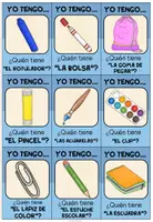 Vorschau - Spiele - LOS OBJETOS ESCOLARES (Schulsachen) - Yo tengo ... ¿Quién tiene ...? (Spanisch) - Seite 3