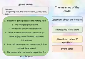 Vorschau - Spiele - funny board game: Brettspiel: Ferien/ holidays (englisch, editierbar, mehrere Versionen) - Seite 2