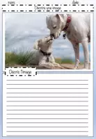 Aperçu - Feuilles d'exercices - Décrire une image: les animaux, feuilles de travail (éditable) - (allemand-français) - Page 1