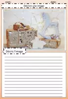 Aperçu - Feuilles d'exercices - Décrire une image: Noël, feuilles de travail (éditable) (allemand-français) - Page 3