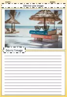 Aperçu - Feuilles d'exercices - Décrire une image: les vacances, feuilles de travail (éditable) (allemand-français) - Page 3