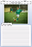Aperçu - Feuilles d'exercices - Décrire une image: les loisirs, feuilles de travail (éditable) - Page 3