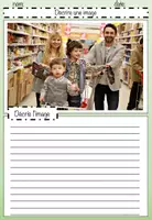 Aperçu - Feuilles d'exercices - Décrire une image: le shopping, feuilles de travail (éditable) - Page 1