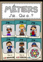Vorschau - Spiele - MÉTIERS (Berufe) - J‘ai... Qui a...? (Französisch) - Deckblatt
