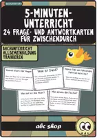 Vorschau - Aufgabenkarten - 24 Frage- und Antwortkarten (Sachunterricht, Allgemeinbildung, Vertretungsstunde) - Deckblatt