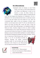 Vorschau - Arbeitsblätter - Völkerwanderung im alten "Rom" inkl. Lösungen - Deckblatt