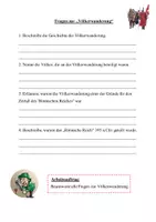 Vorschau - Arbeitsblätter - Völkerwanderung im alten "Rom" inkl. Lösungen - Seite 1