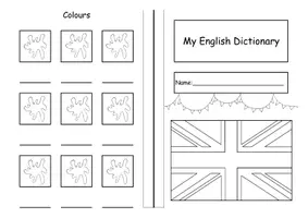 Vorschau - Arbeitsblätter - Interaktives ausfüllbares Wörterbuch Englisch Grundschule - Seite 1