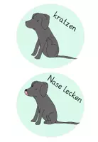 Vorschau - Arbeitsblätter - Beobachtung Stressanzeichen des Hundes - Seite 1