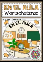 Vorschau - Arbeitsblätter - EN EL AULA (in der Klasse) - Wortschatzrad (Spanisch) - Deckblatt